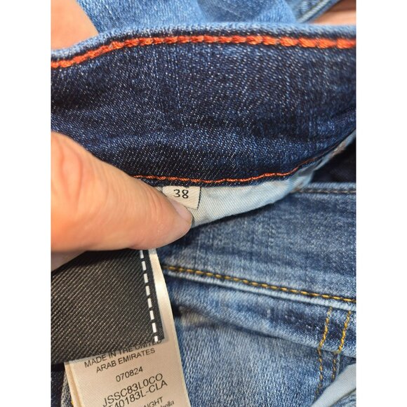 7 For All Mankind Mens Straight Leg Jeans 38 Clean Pkt Coachella - Picture 6 of 9